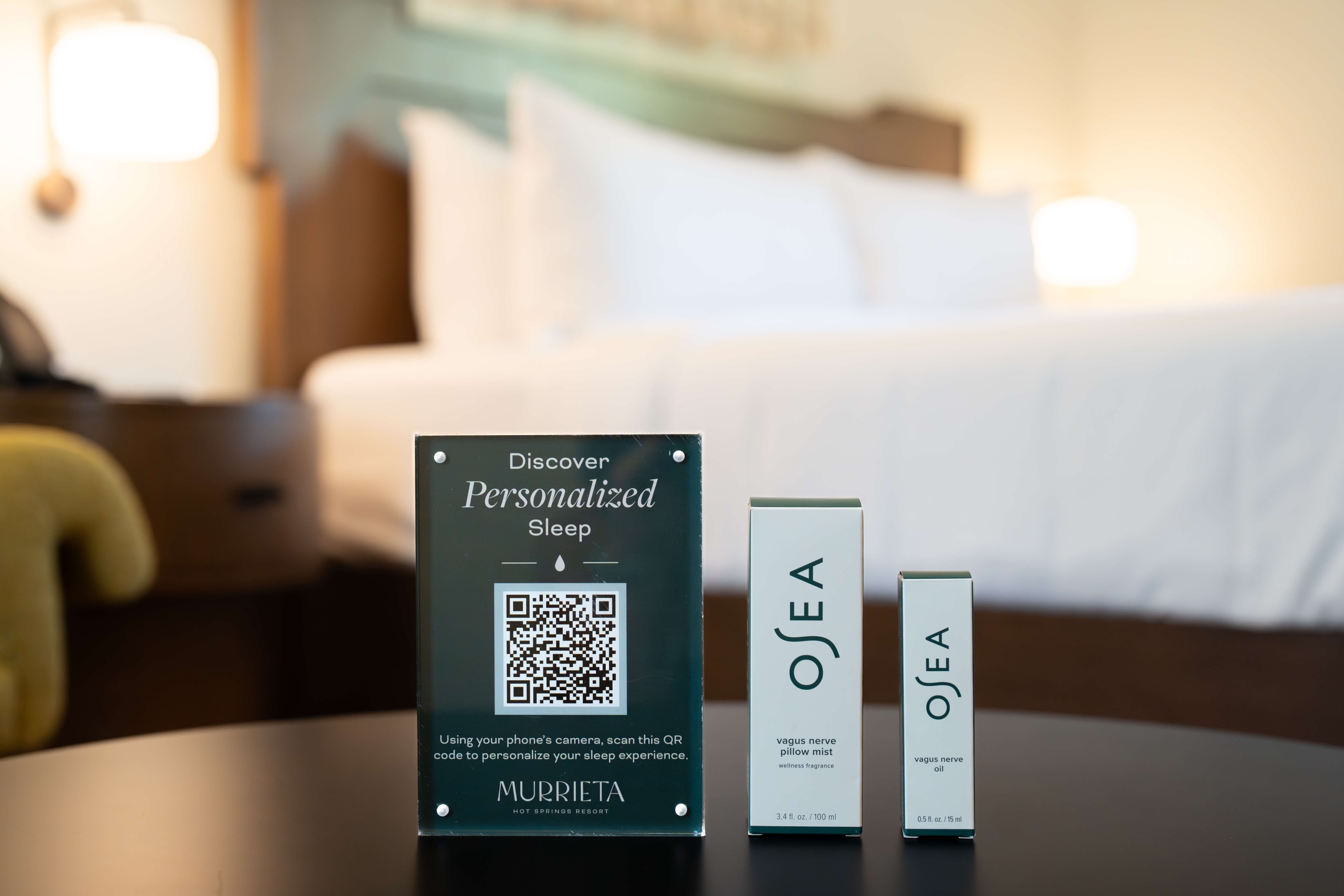 Personalized sleeping experience QR code